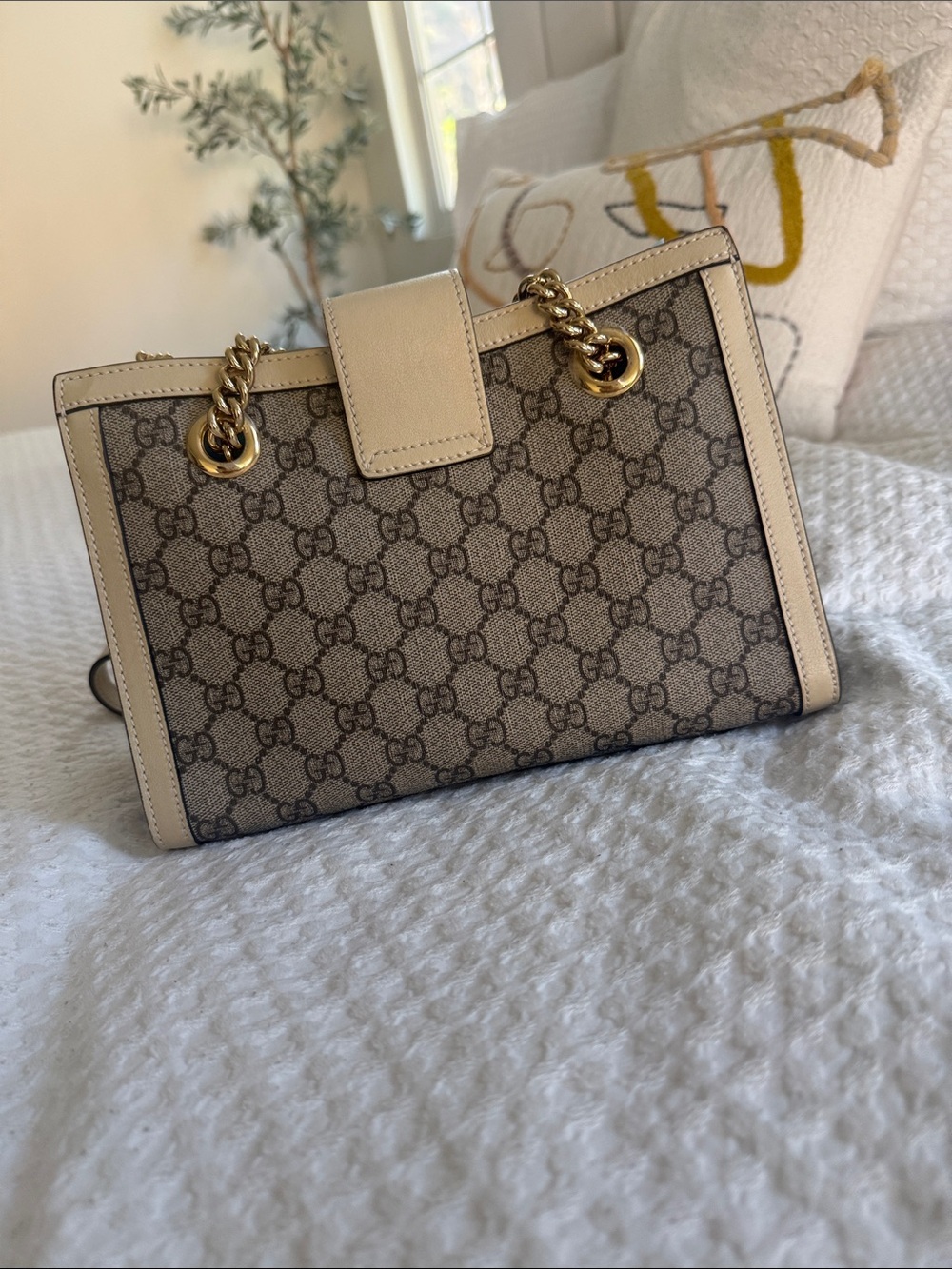 Authentic Gucci GG Supreme Padlock Shoulder Bag - Picture 9 of 14